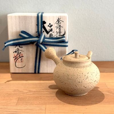 白泥南蛮 茶注 木箱付