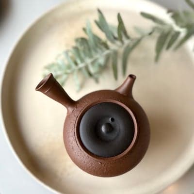 烏泥南蛮蓋黒茶注（カメ型）