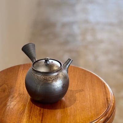 黒泥 藻掛 急須