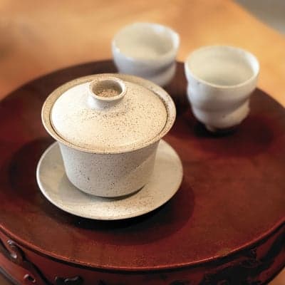 白 蓋碗 小