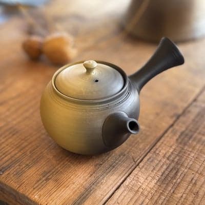 緑泥 窯変 急須