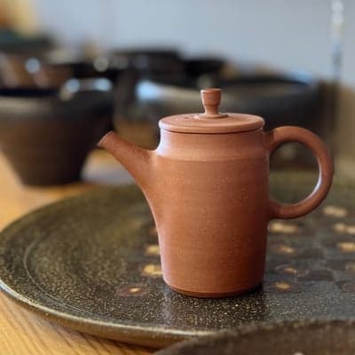 朱泥 後手 急須