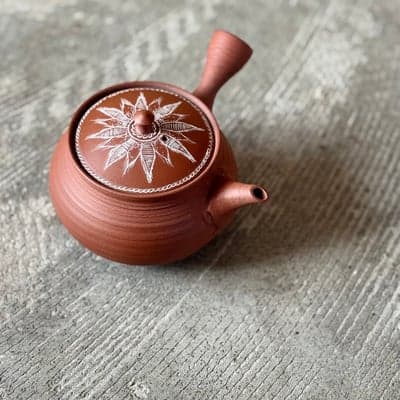 朱泥 象嵌 急須