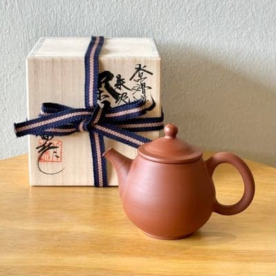 朱泥茶注 木箱入