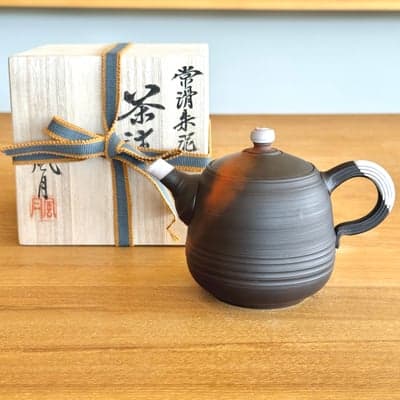 窯変 茶銚 木箱付