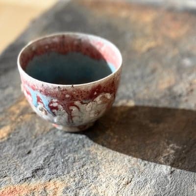 青 ぐい呑 木箱入