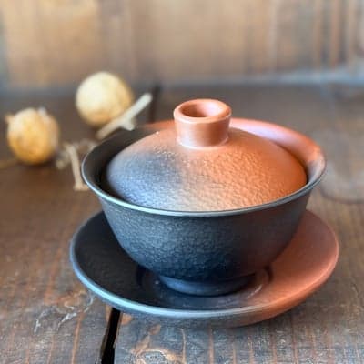 窯変叩き 蓋碗