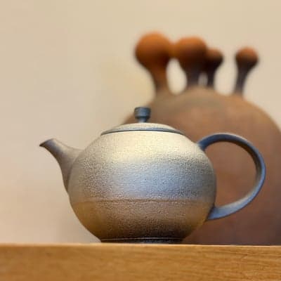 鉄化粧 焼締 後手急須
